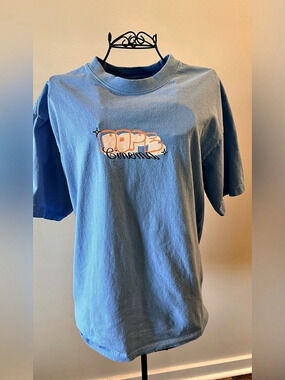Shaka Wear - Super MAX Heavy "Dope Cinema" Graphic T-Shirt - L - Light Blue